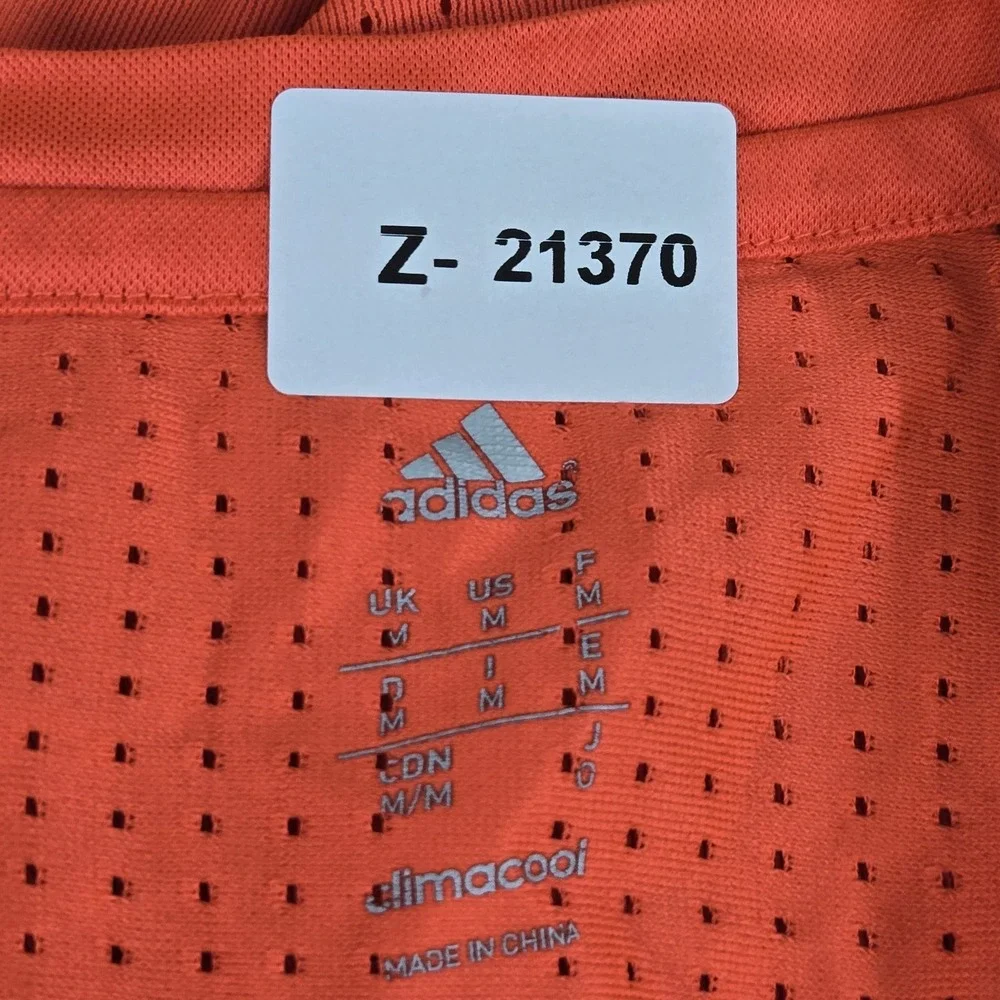 FC Bayern Munich Men Jersey M Orange Embroidered Adidas Crest Climacool READ